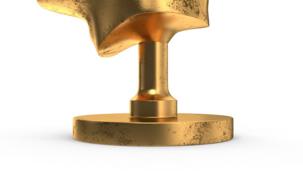 Golden Head Statue Old_render_color 0005