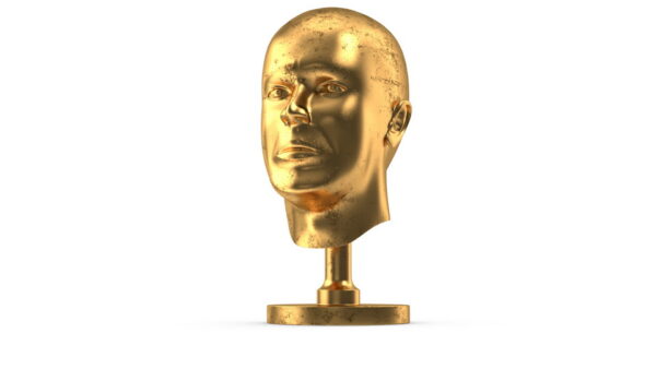 Golden Head Statue Old_render_color 0007