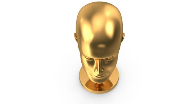 Golden Head Statue_render_color 0003