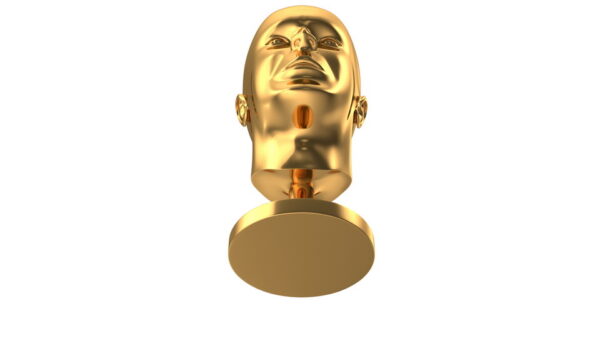 Golden Head Statue_render_color 0006