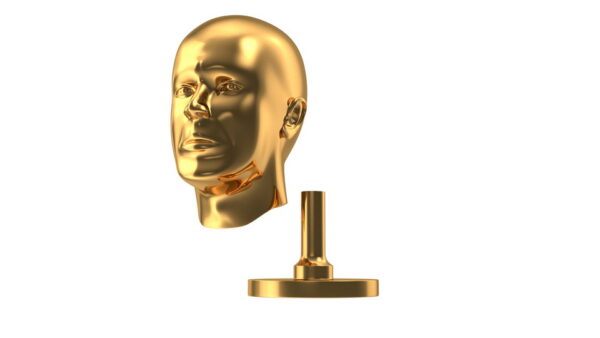 Golden Head Statue_render_color 0007