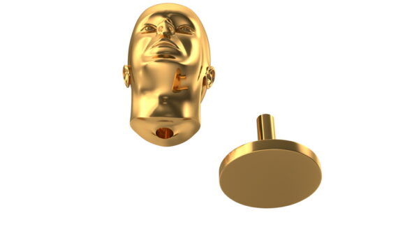 Golden Head Statue_render_color 0009